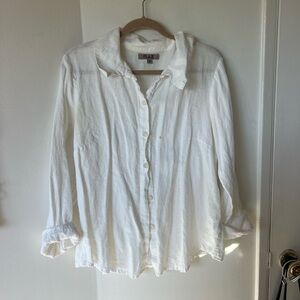 Flax White Linen Shirt